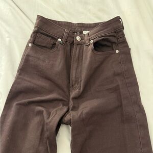 H&M Brown Flare & Wide Leg Jeans